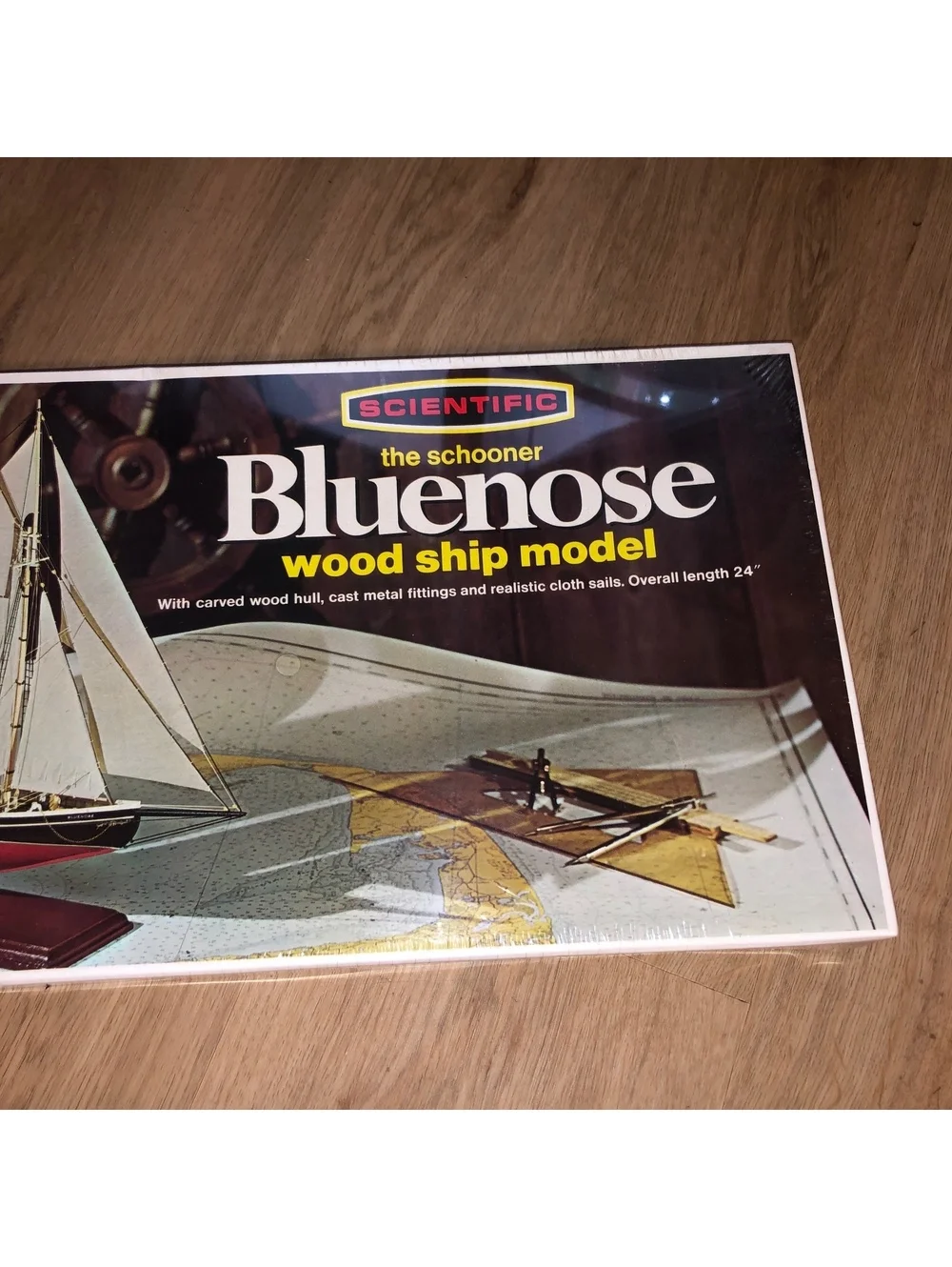 SCHOONER BLUENOSE MODEL WOOD SHIP SCIENTIFIC 24” KIT #164 BOAT NEW SEALED IN BOX